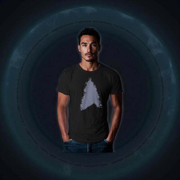 2013 Spectra Apparel Star Trek Into The Darkness Black/Gray T-Shirt Large #55 - Picture 1 of 4